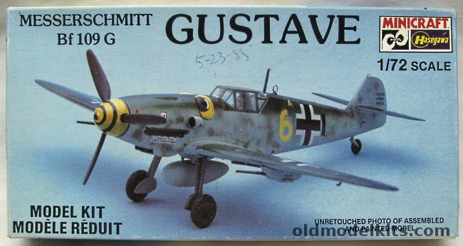 Hasegawa 1/72 Messerschmitt Bf-109G Gustav, 1108 plastic model kit